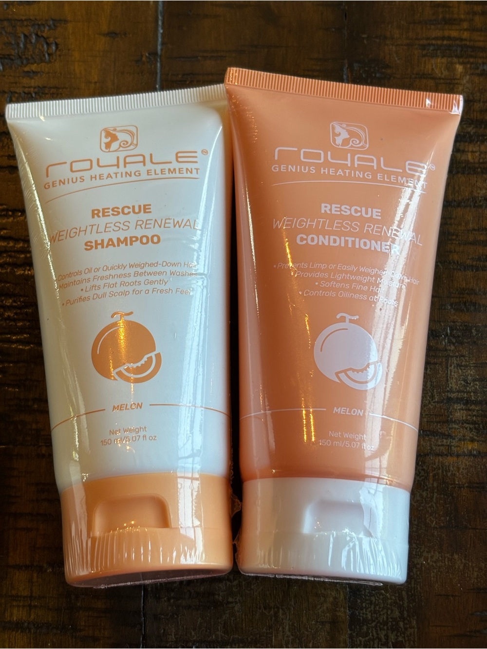 Rescue Weightless Renewal Shampoo & Conditioner set Melon Scent